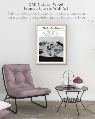 12x16in Everything You Can Imagine Is Real Framed Newspaper Art