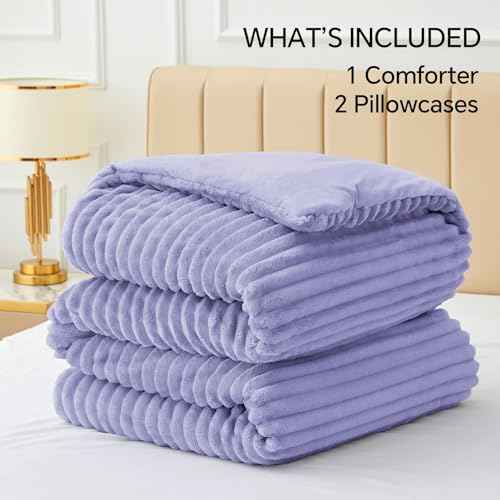 Fleece Queen Comforter Set