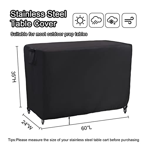 Outdoor Prep Table Covers Waterproof 60''L x 24''W x 35''H