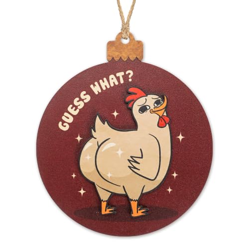 Funny Chicken Butt Christmas Ornaments 2026