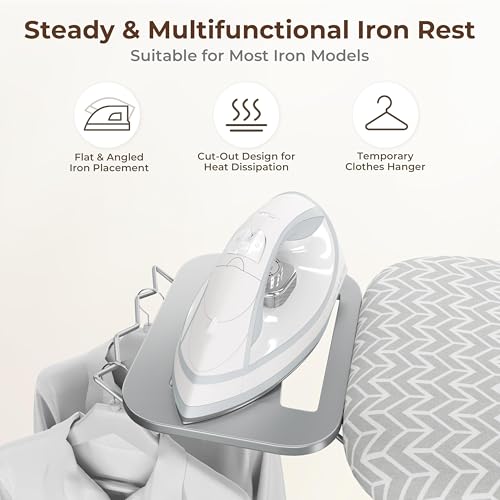 Ironing Board 43"x14" with Iron Rest