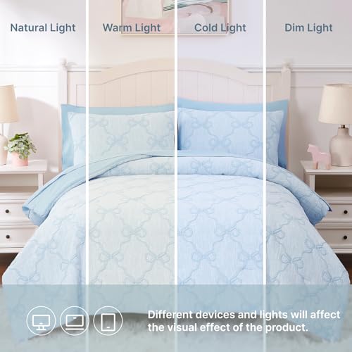 Twin Comforter Set with Sheets for Girls (5 Count)