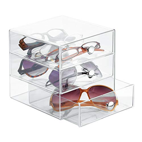 Stackable 3 Drawer Makeup Organizer