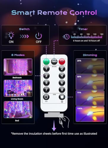 300 LED Fairy Curtain Lights