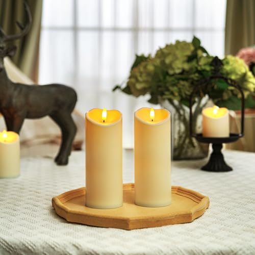 3"x8" Outdoor Waterproof Flameless Candles (2 Count)