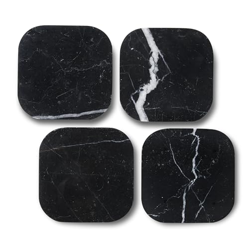 Italian 100% Marble Coasters (4 Count)