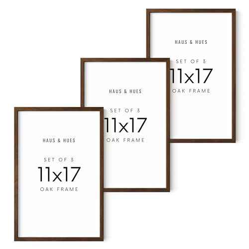 11x17 Walnut Oak Frame Set of 3 (3 Count)