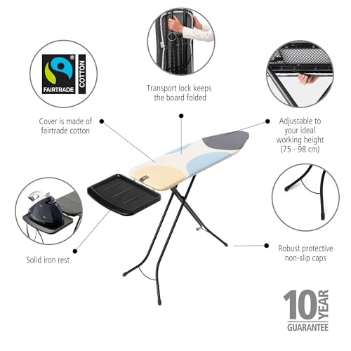 Comfort Ironing Board with Solid Steam Generator Rest