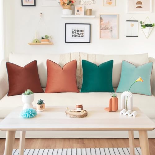 Decorative Throw Pillow Covers Cushion Cases (4 Count)