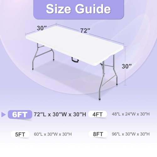 2 Pack 6FT Spandex Table Covers