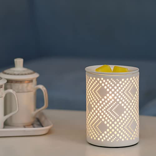 Electric Wax Warmer for Scented Wax Melts with Light Diamond Craft (2 Count)