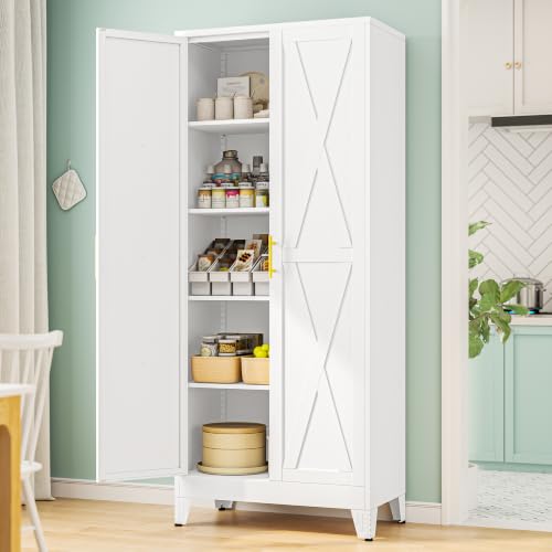 71" H Kitchen Storage Cabinet with Doors