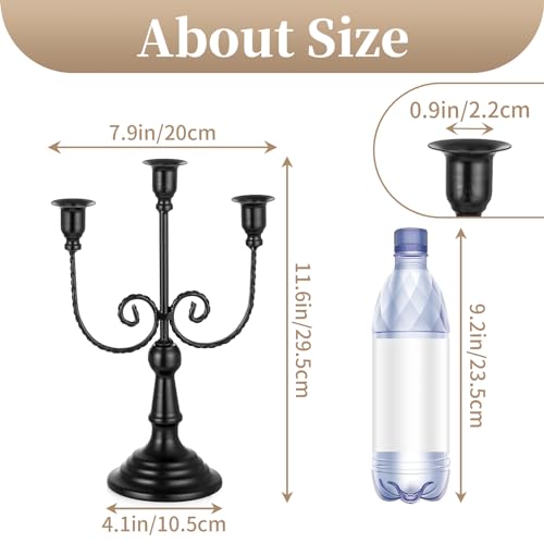 Black Candelabra Candle Holder
