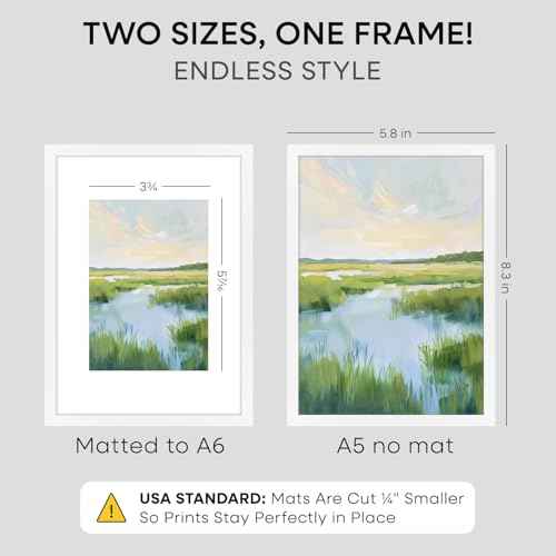 A5 White Picture Frame (2 Count)