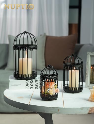 Decorative Bird Cages for Centerpiece (3 Count)