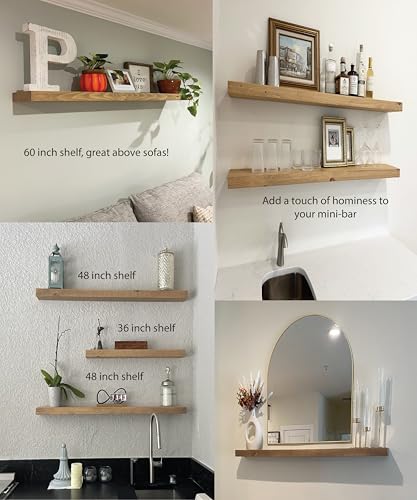 36 inch Wooden Floating Shelves for Wall