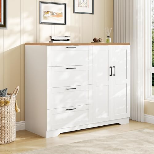 Multifunctional Wooden Dresser for Bedroom