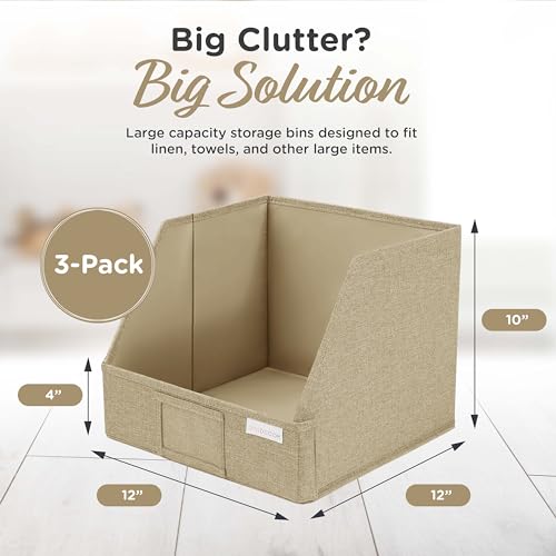 Open Front Storage Cubes 12x12x10 (3 Count)