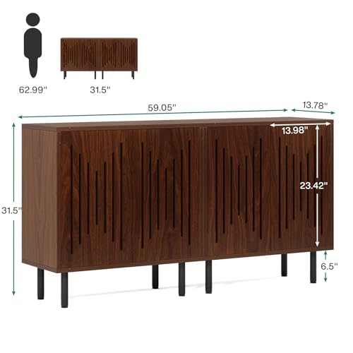 Set of 2 Sideboard Buffet with Storage