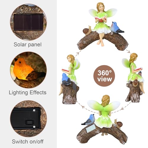 Garden Flower Fairy Statue Decor