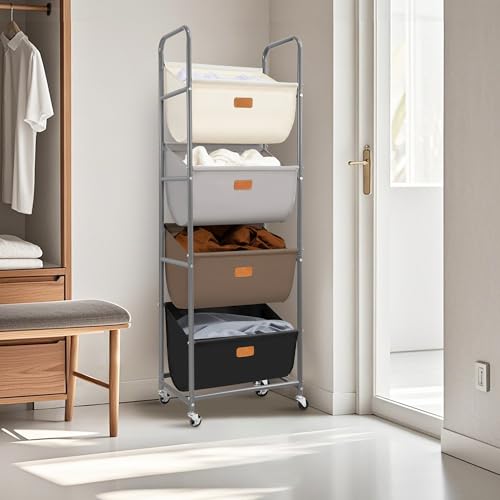 Vertical Rolling Laundry Hamper