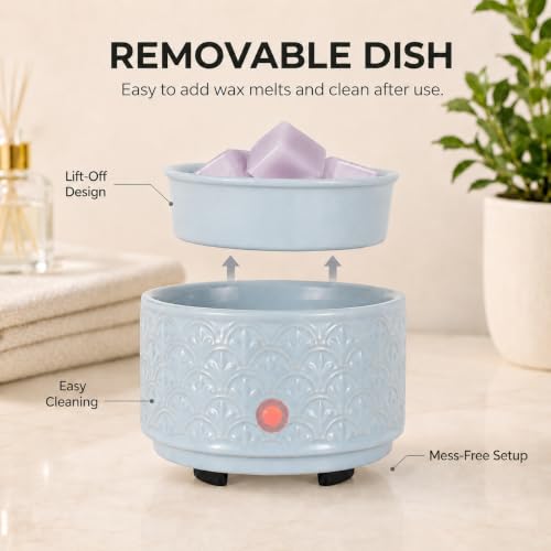 Blue Ceramic Wax Melt Warmer 3