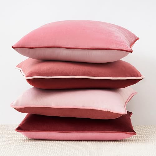 Decorative Throw Pillow Covers Cushion Cases (4 Count)