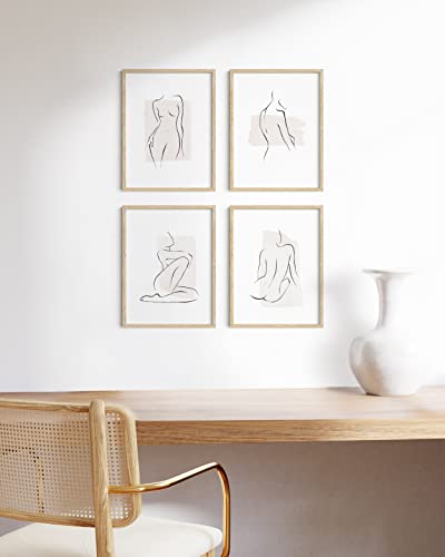 12x16in Beige Oak Wood 4 (4 Count)