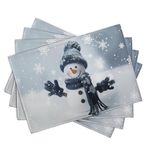 Snowman Placemats Set of 4 (4 Count)