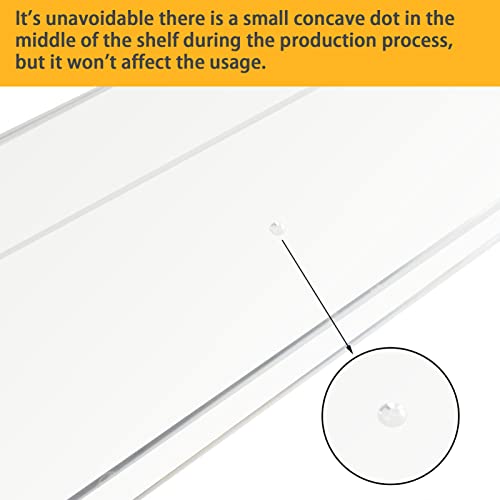 Clear Acrylic Shelves 15" Invisible Floating Wall Mount Display Bookshelf (3 Count)