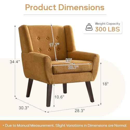 Accent Chair Button Tufted Upholstered Sofa Chairs