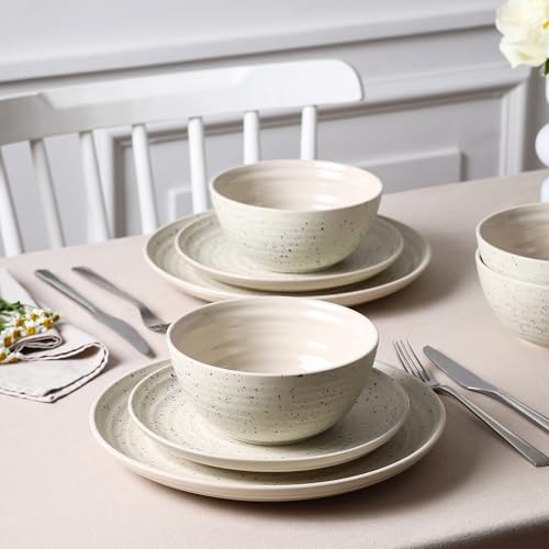 Dua 4 Piece Dinner Plate Set Stoneware (4 Count)