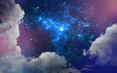 Galaxy Starry Cloud Wallpaper for Ceiling Starry Sky Wall Mural