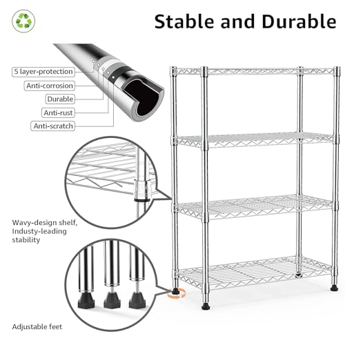 1000 lbs Storage Shelving Steel Heavy Duty 4