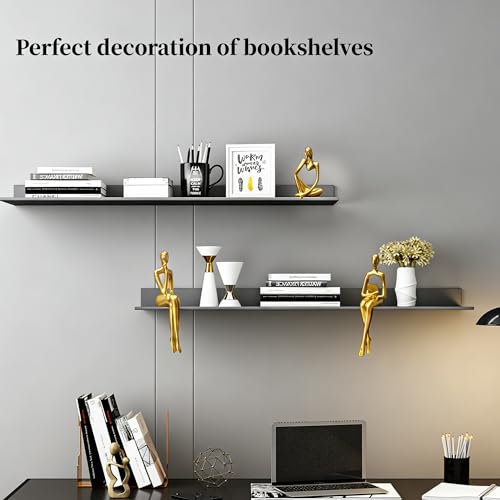 Gold Home Decor Thinker Statue Accents (3 Count)