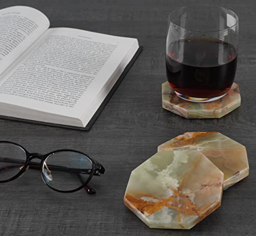 Star Marble Coasters Set of 6