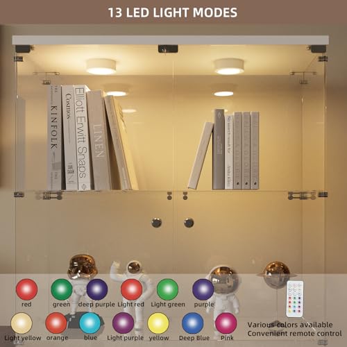 Glass Display Cabinet with LED Light