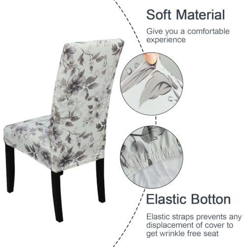Pattern Chair Covers for Dining Room Set of 4