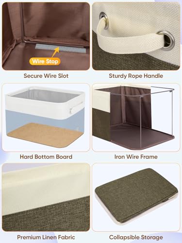 1 Pack Fabric Closet Storage Bins for Shelves