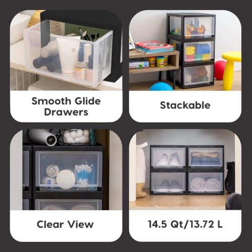 Plastic Storage Drawer Organizer (3 Count)