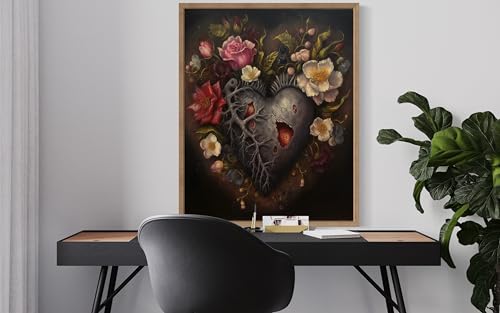 Gothic Heart Poster Art Print