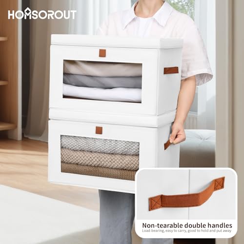 Large Clothing Storage Bins (2 Count)