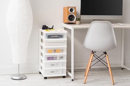 6 Drawer Rolling Storage Cart