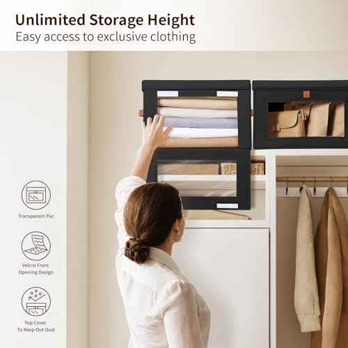 Large Closet Storage Bins (5 Count)
