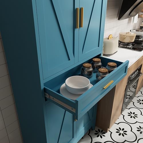 71 "Farmhouse Metal Filing Cabinet with a Drawer and 4 Adjustable Shelves