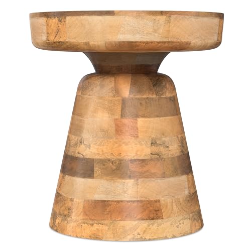 Robbie 16" Wide Solid Wood Rectangular End Table in Natural