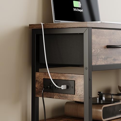 2 Pack Entryway Table with Outlets (2 Count)