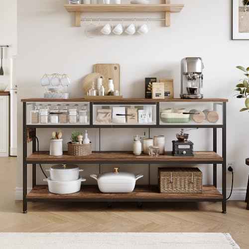 Entryway Table with Outlets