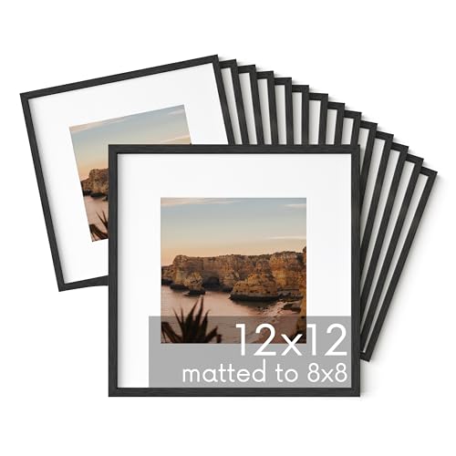 Black Oak Wood 12x12 Picture Frames