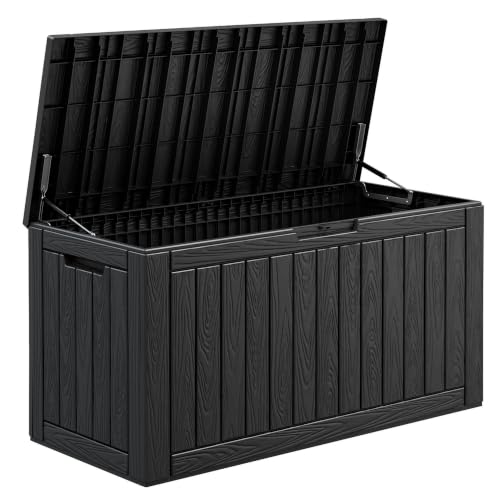 110 Gallon Waterproof Large Resin Deck Box
